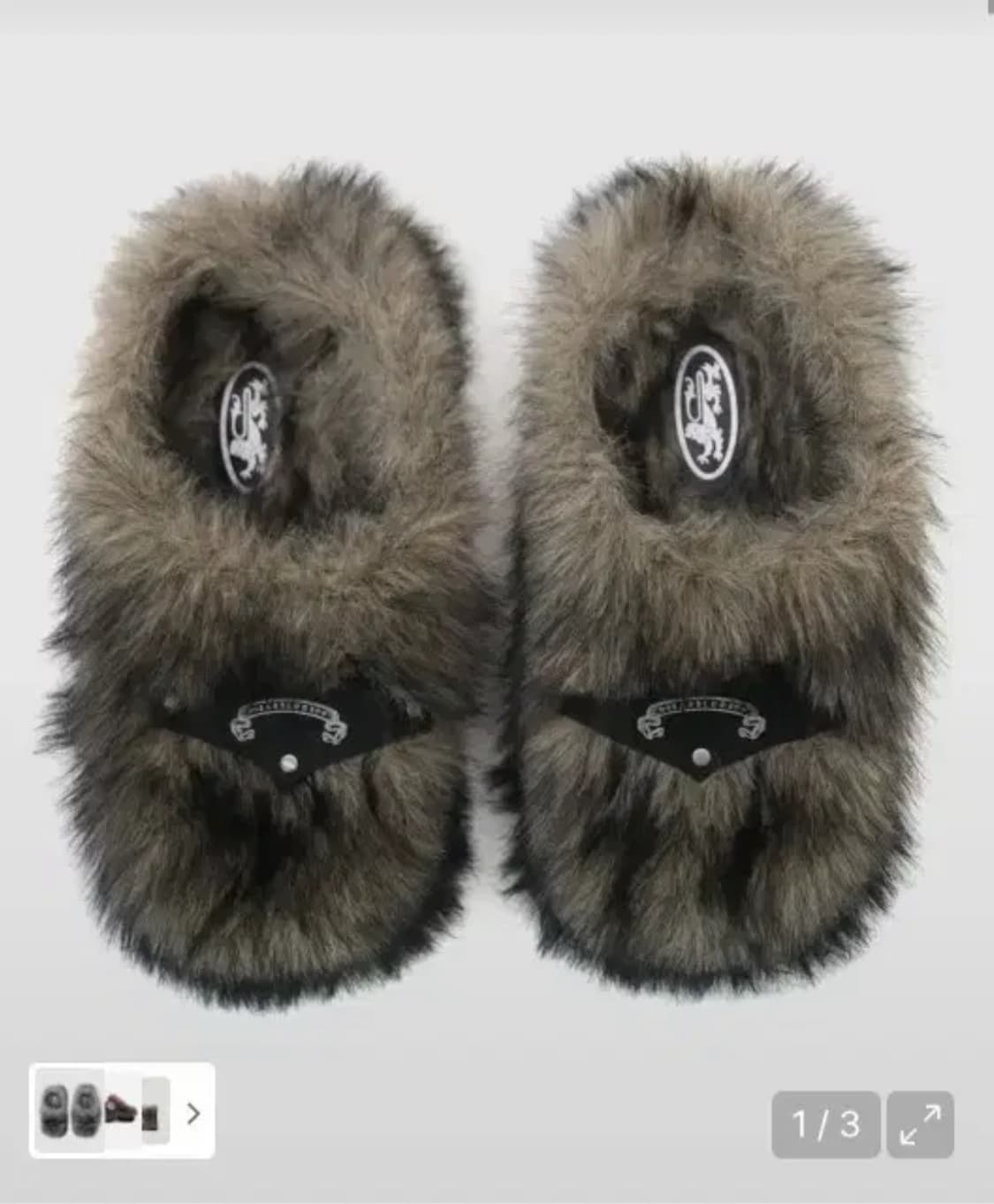 (L) 배드블러드 바이퍼 퍼 슬리퍼 코요테 상품이미지1