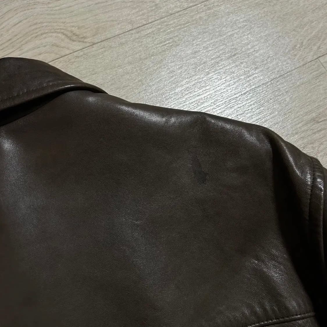 폴로 양가죽 브라운 레더자켓(L) 상품이미지8