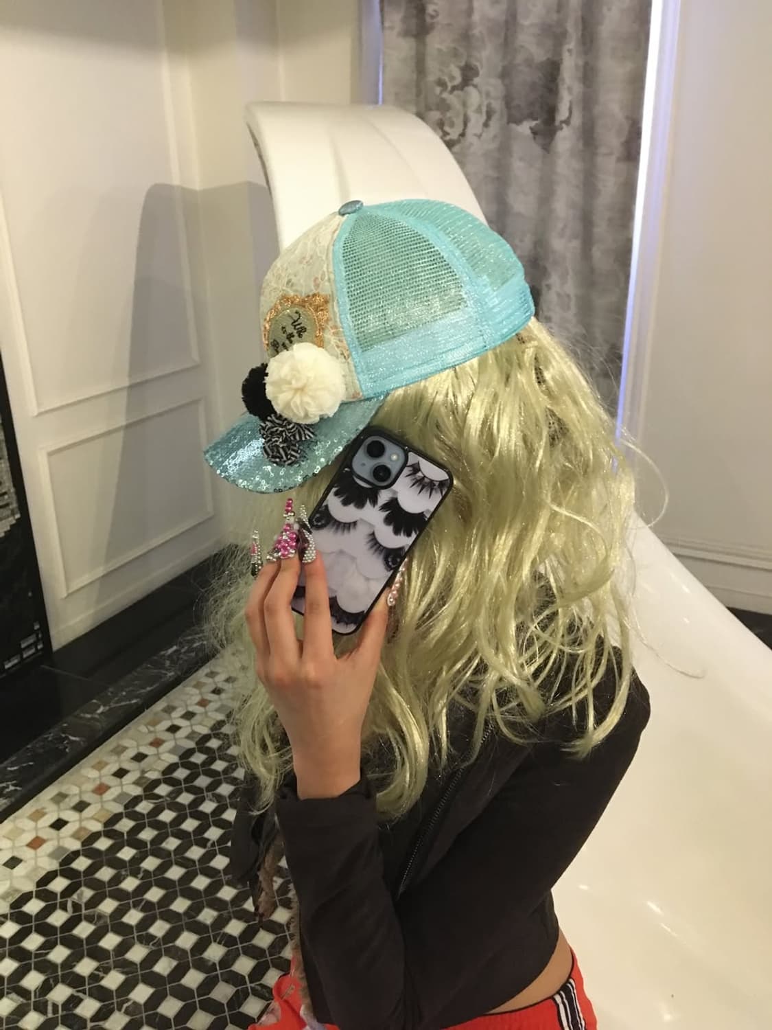 GIRLY Spangle Cap(Blue) 상품이미지8