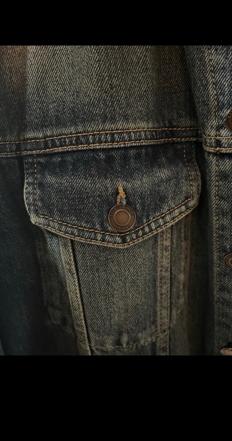 생로랑 에디 퍼머넌트 데님 트러커 자켓 상품이미지5