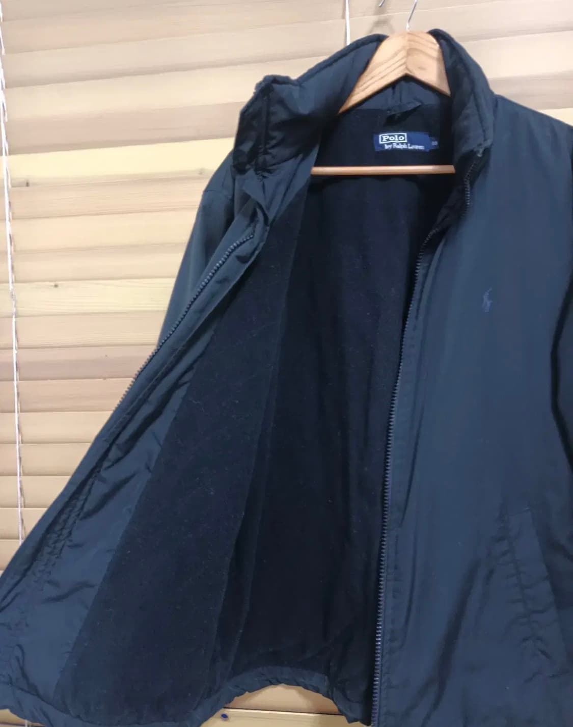 폴로 남성 블랙 블루종점퍼 약기모점퍼 상품이미지4