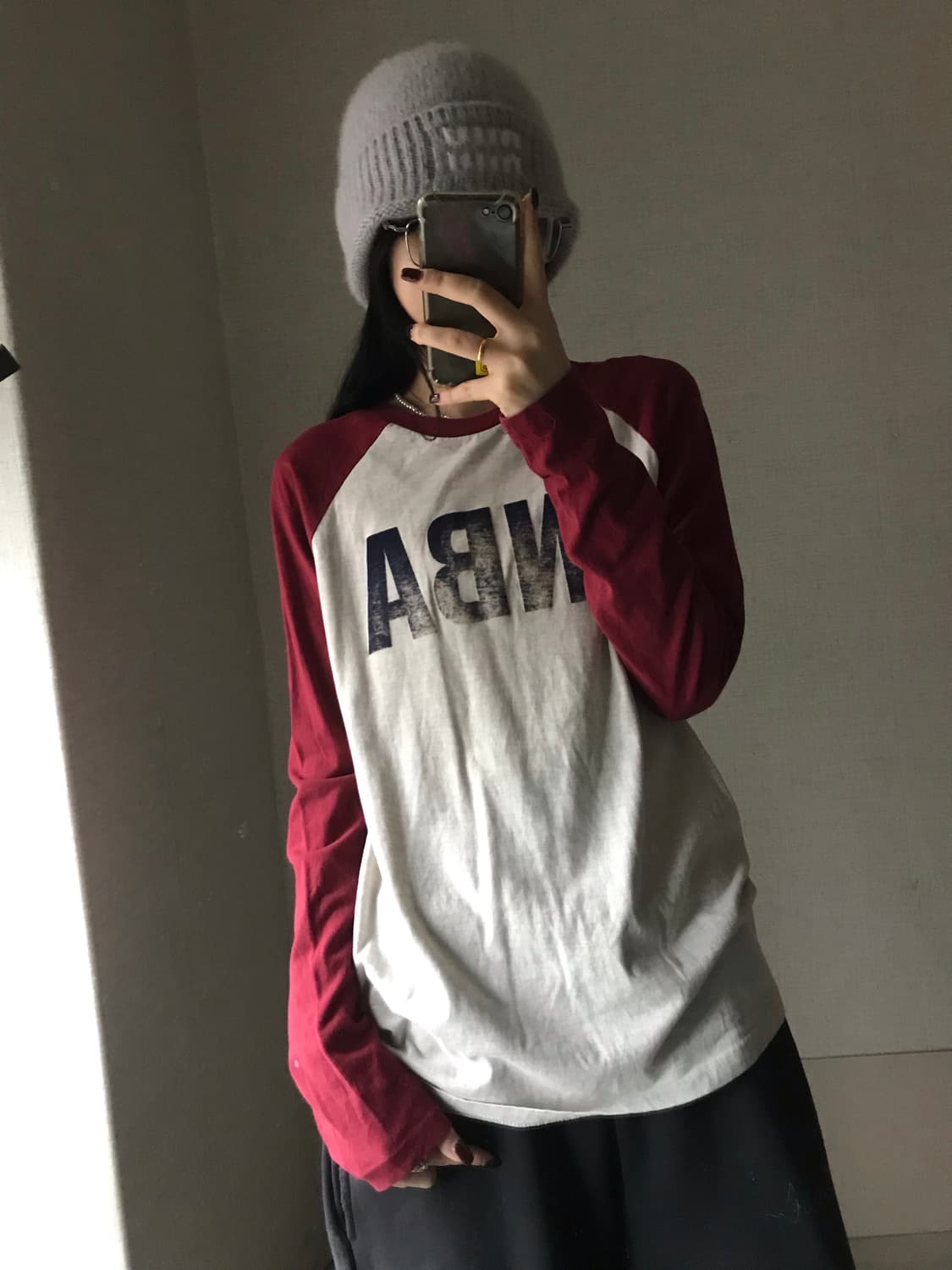 NBA 버건디 나그랑 롱슬리브 상품이미지5