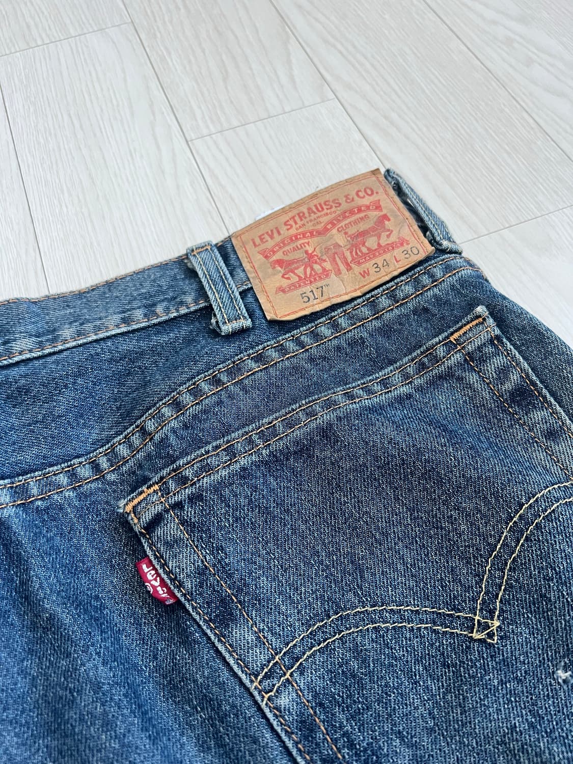 리바이스 517 미디엄 라이트 인디고 데님 34/30 상품이미지3