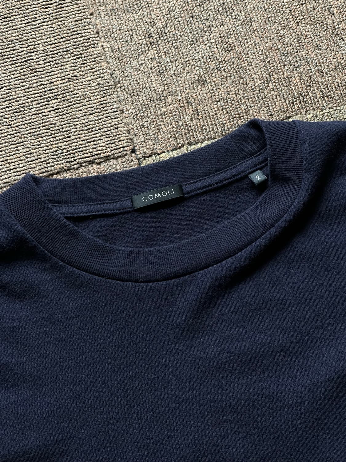 [2] Comoli 공방 천축 롱슬리브 (navy) 상품이미지5