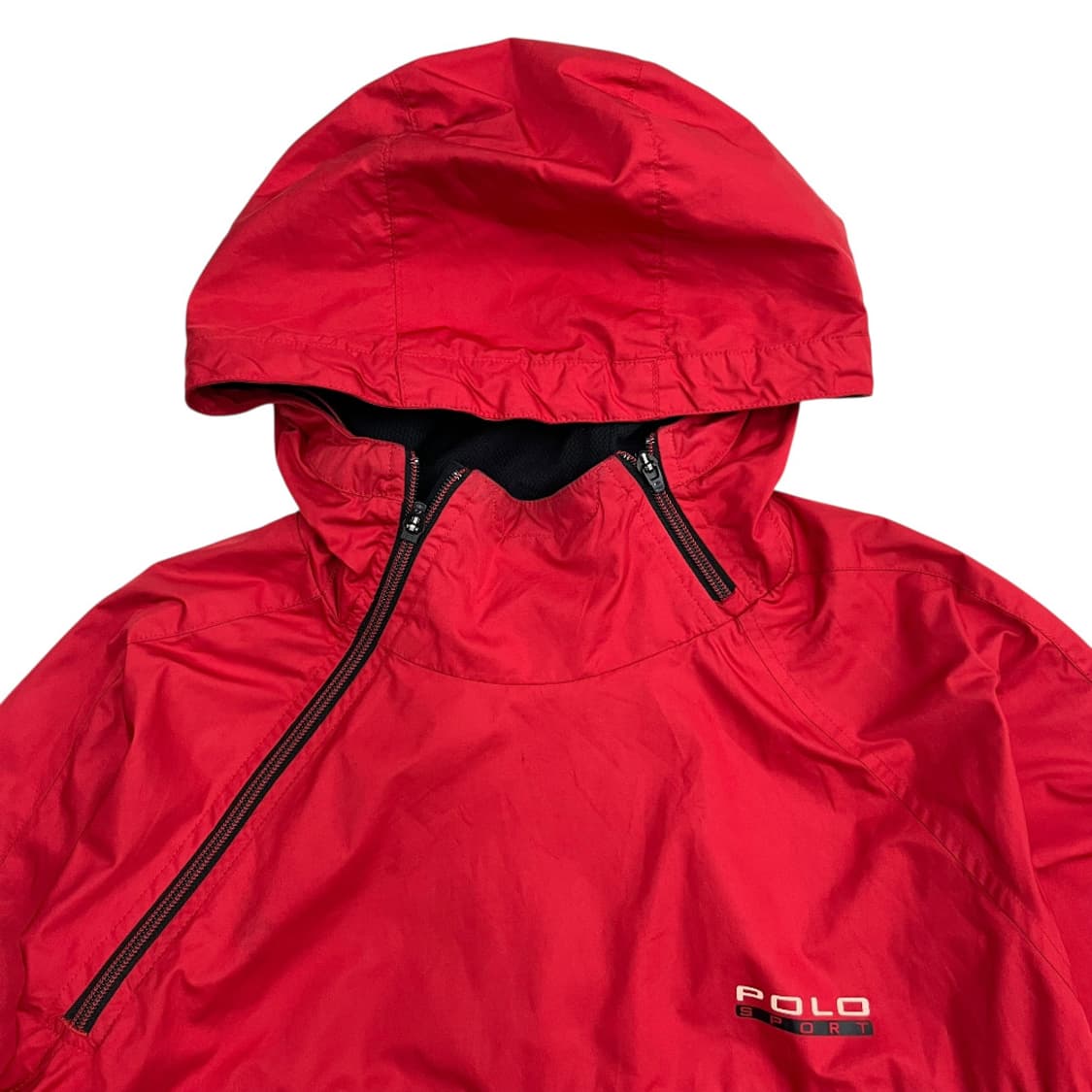 폴로 랄프로렌 레드 후드 바람막이 M 상품이미지4