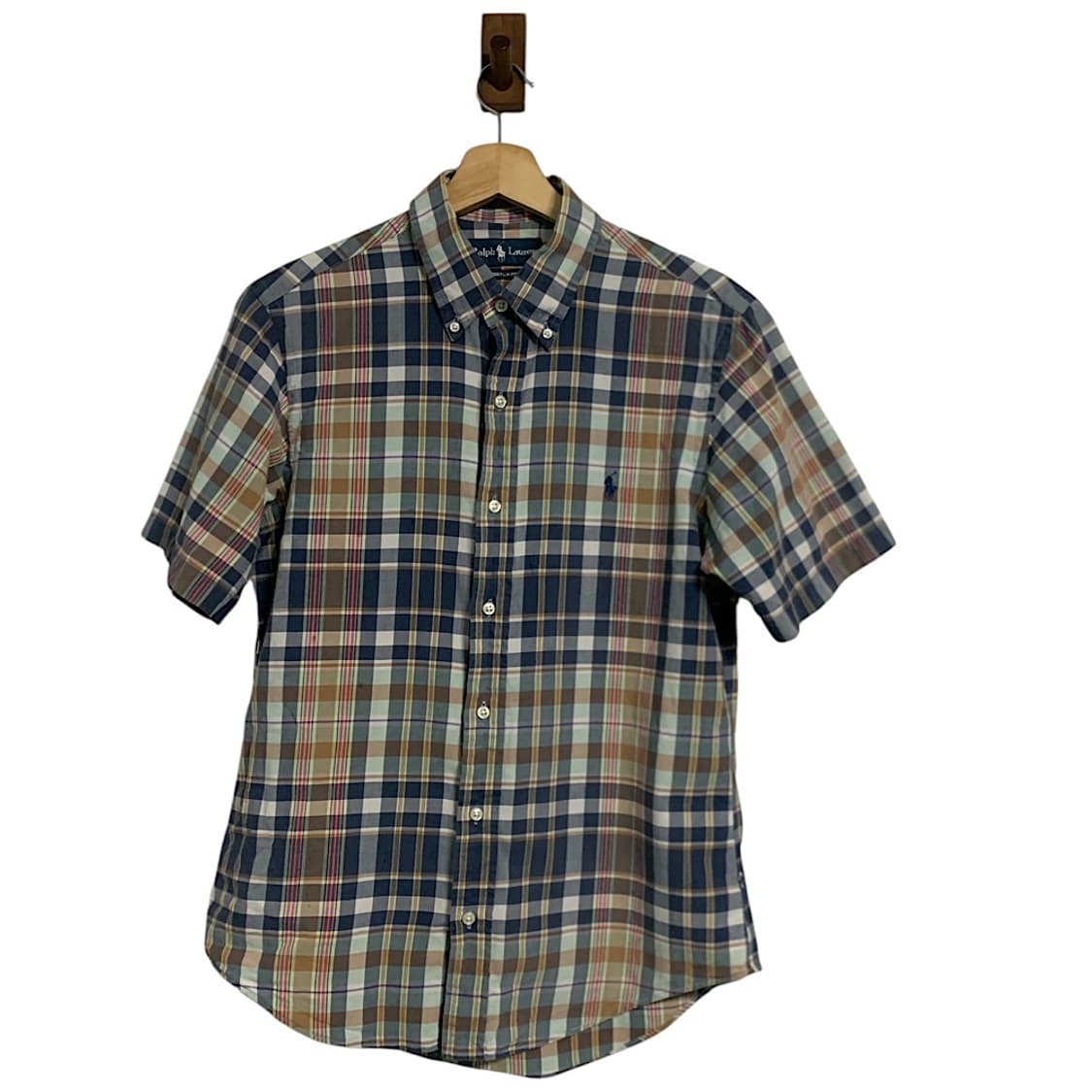 폴로 랄프로렌 반팔 체크 셔츠 M 상품이미지1