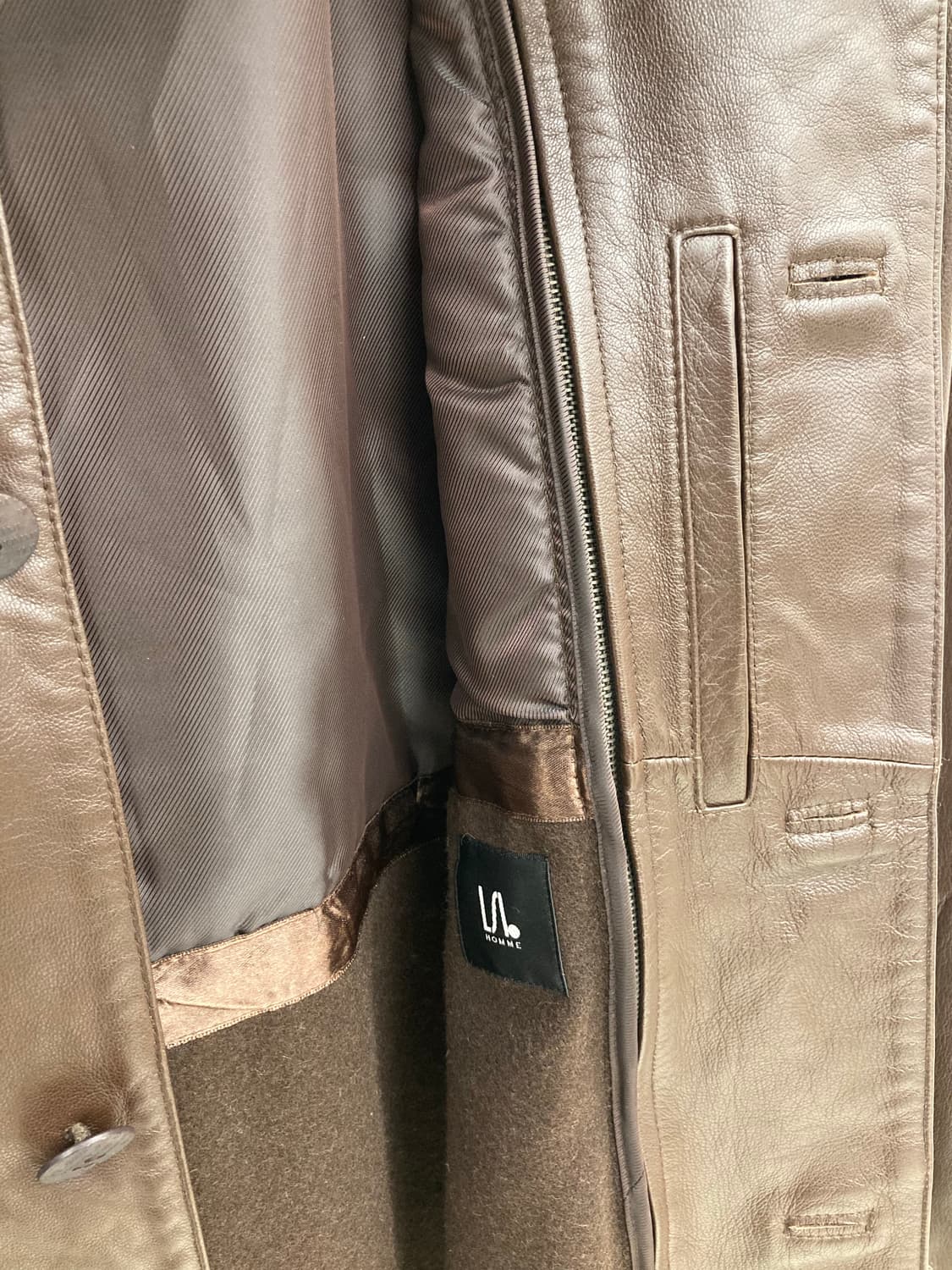 sangbong Lie 옴므 양가죽 대디핏 자켓 상품이미지4