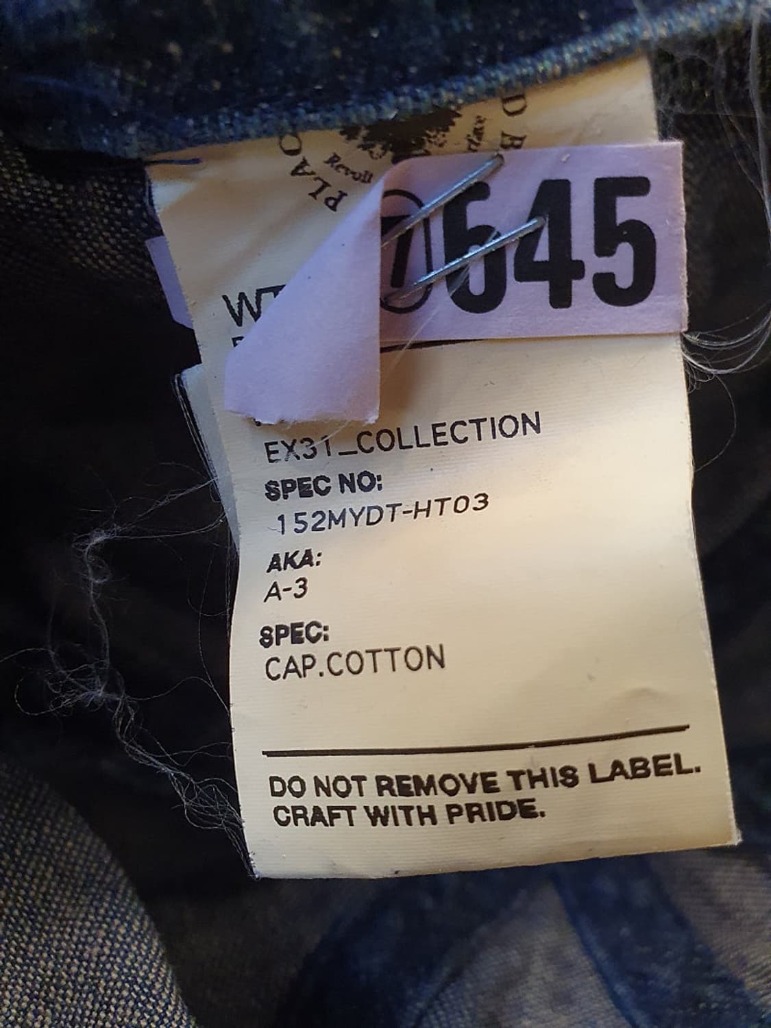 더블탭스 15 시즌 A-3 데님 상품이미지2