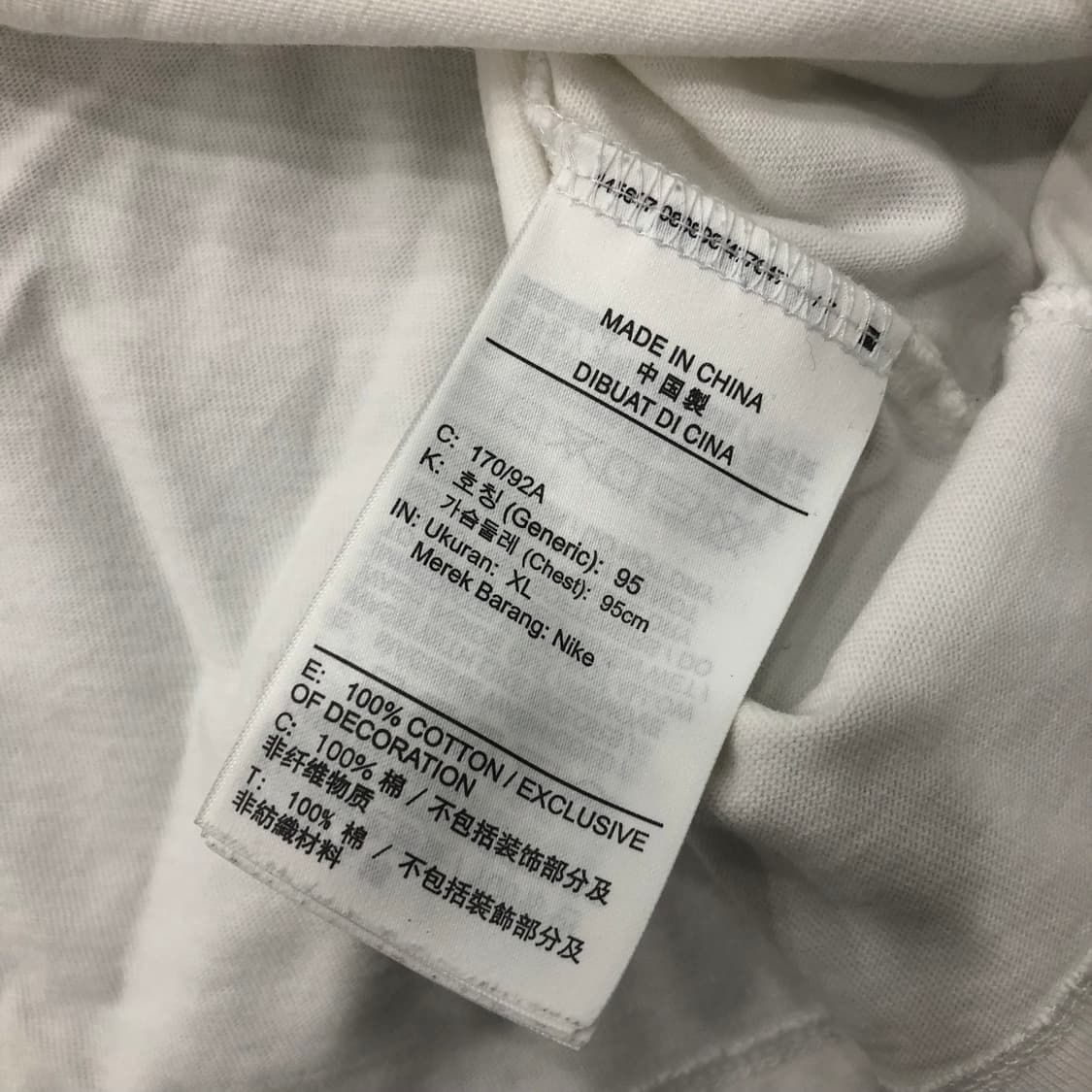 XL 나이키 공용 꽃무늬 로고 반팔 티셔츠 상품이미지5