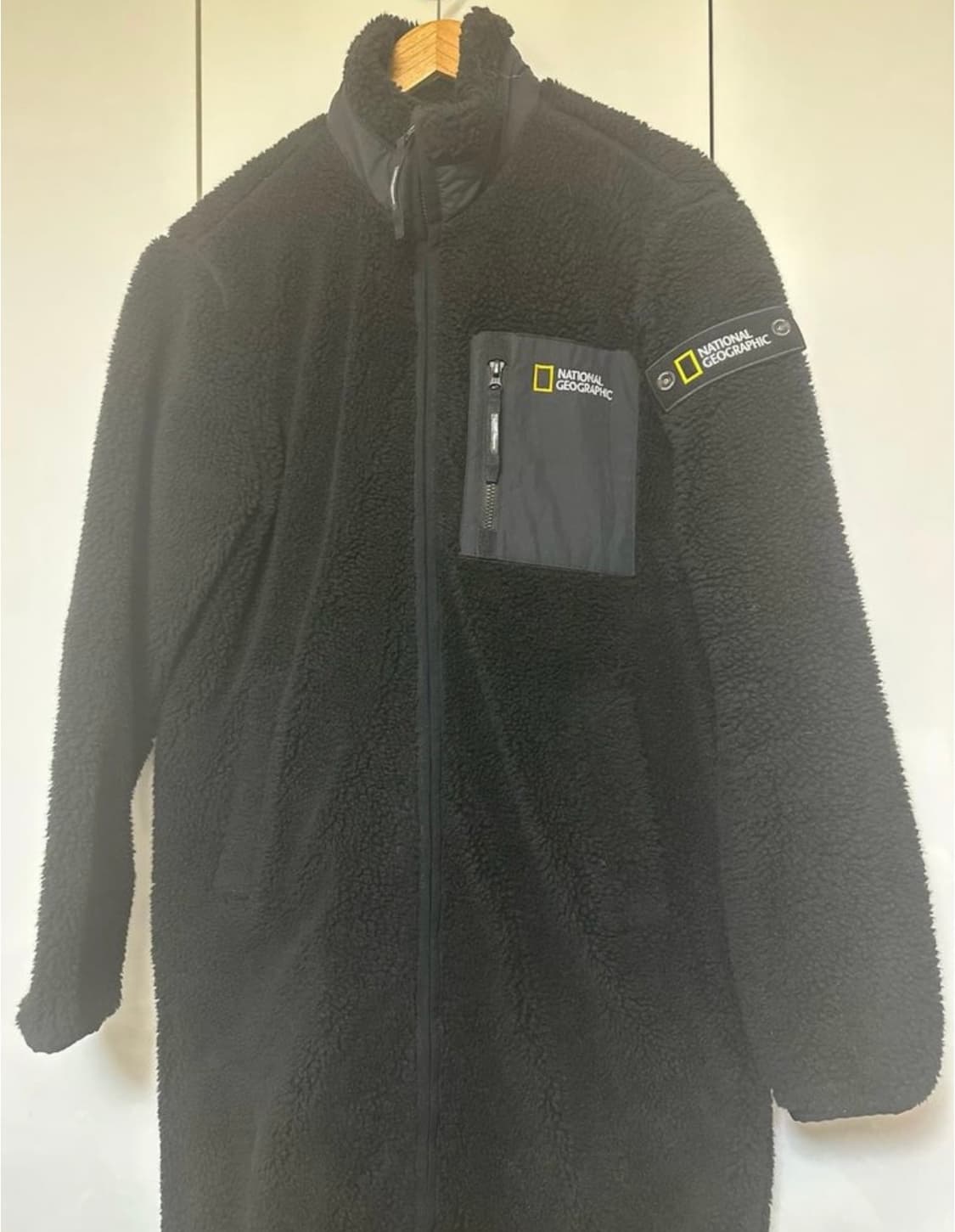 내셔널지오그래픽 뽀글이 롱 누빔후리스남여공용 상품이미지2