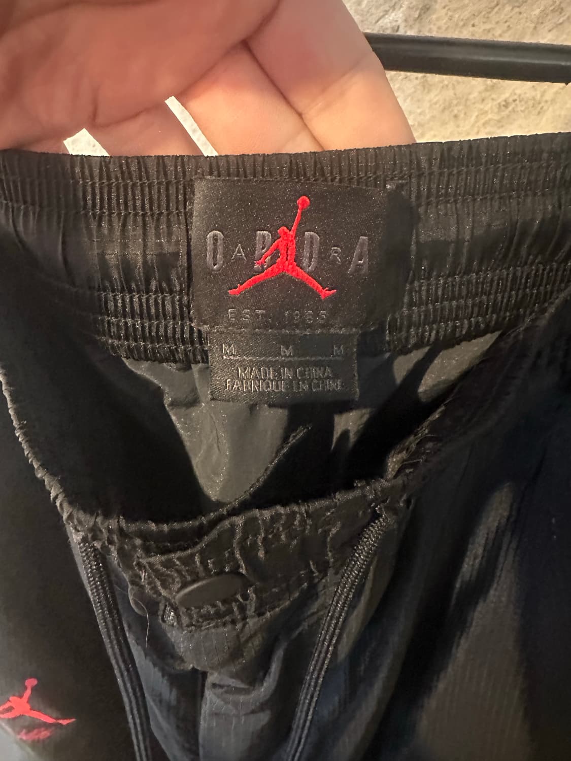 조던 x 오프화이트 우븐 팬츠 블랙 상품이미지4