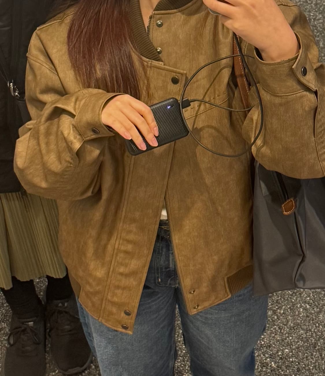 [새상품] 애프터아워즈 레더봄버자켓 상품이미지4