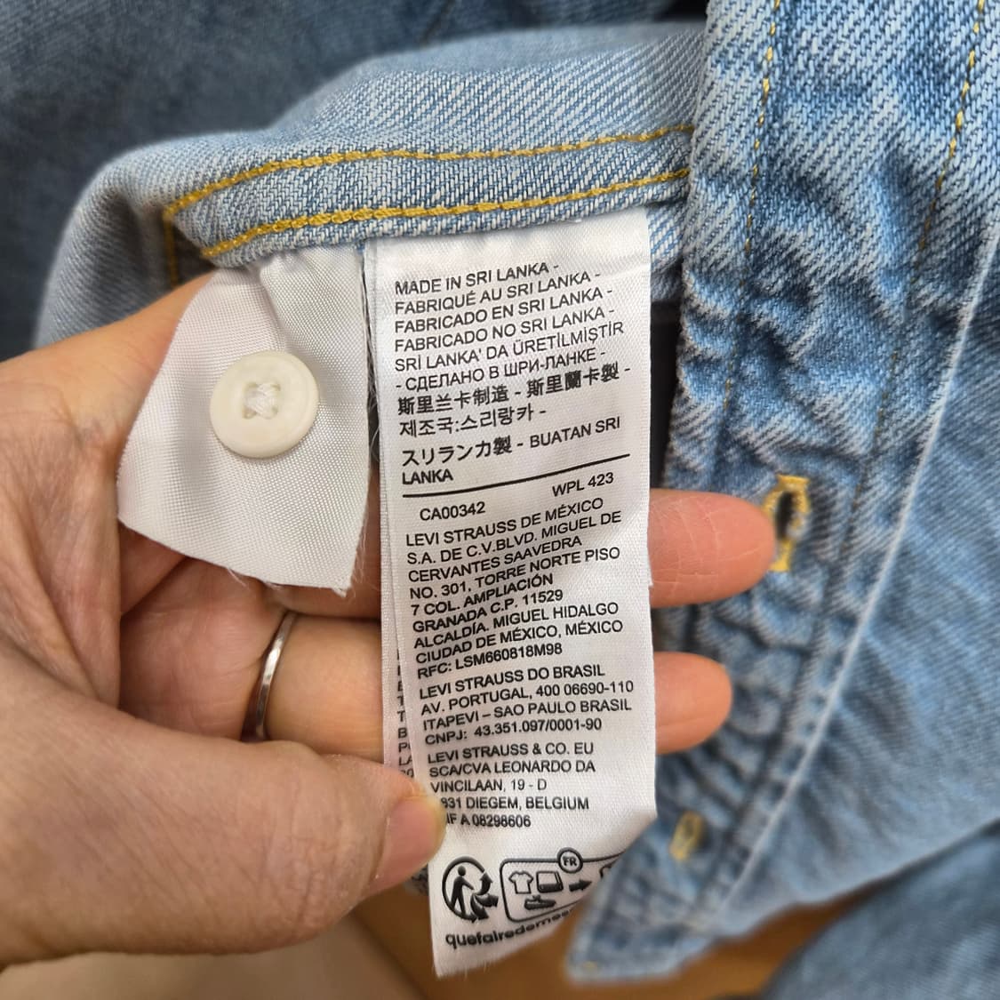 리바이스 실버탭 데님 셔츠 상품이미지6