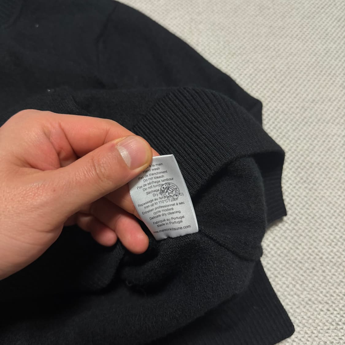 메종키츠네 더블폭스 블랙 가디건 상품이미지4