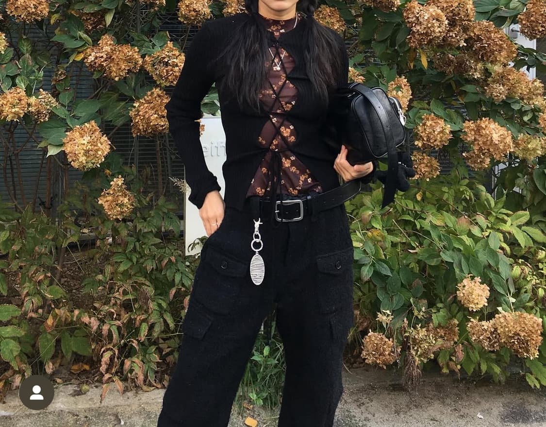 Rrace flower mesh t-shirt 레이스 플라워 메쉬 티서츠 상품이미지4