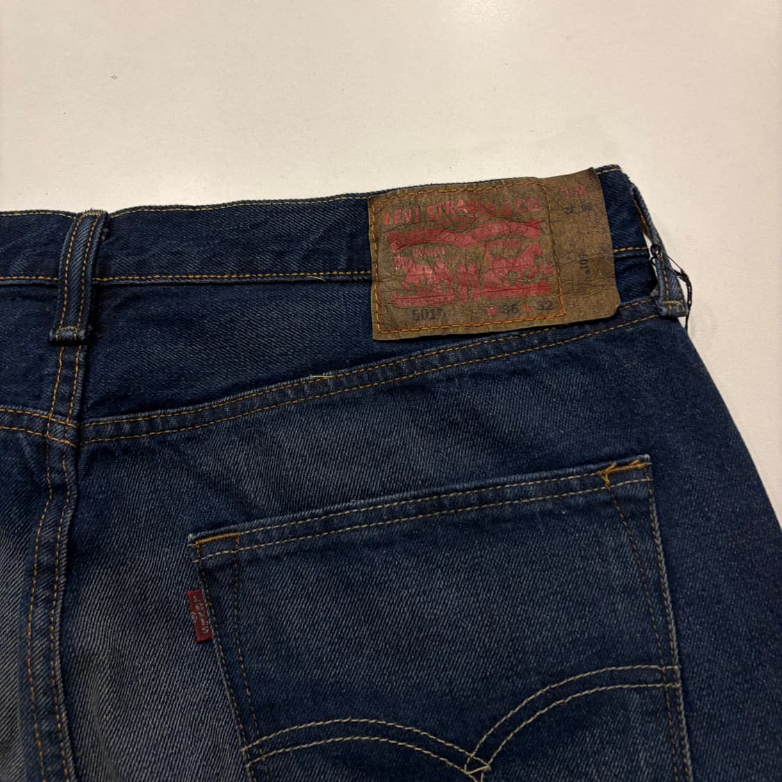 [36x32] 리바이스 501 오리지널 청바지 데님 팬츠 D577 상품이미지3