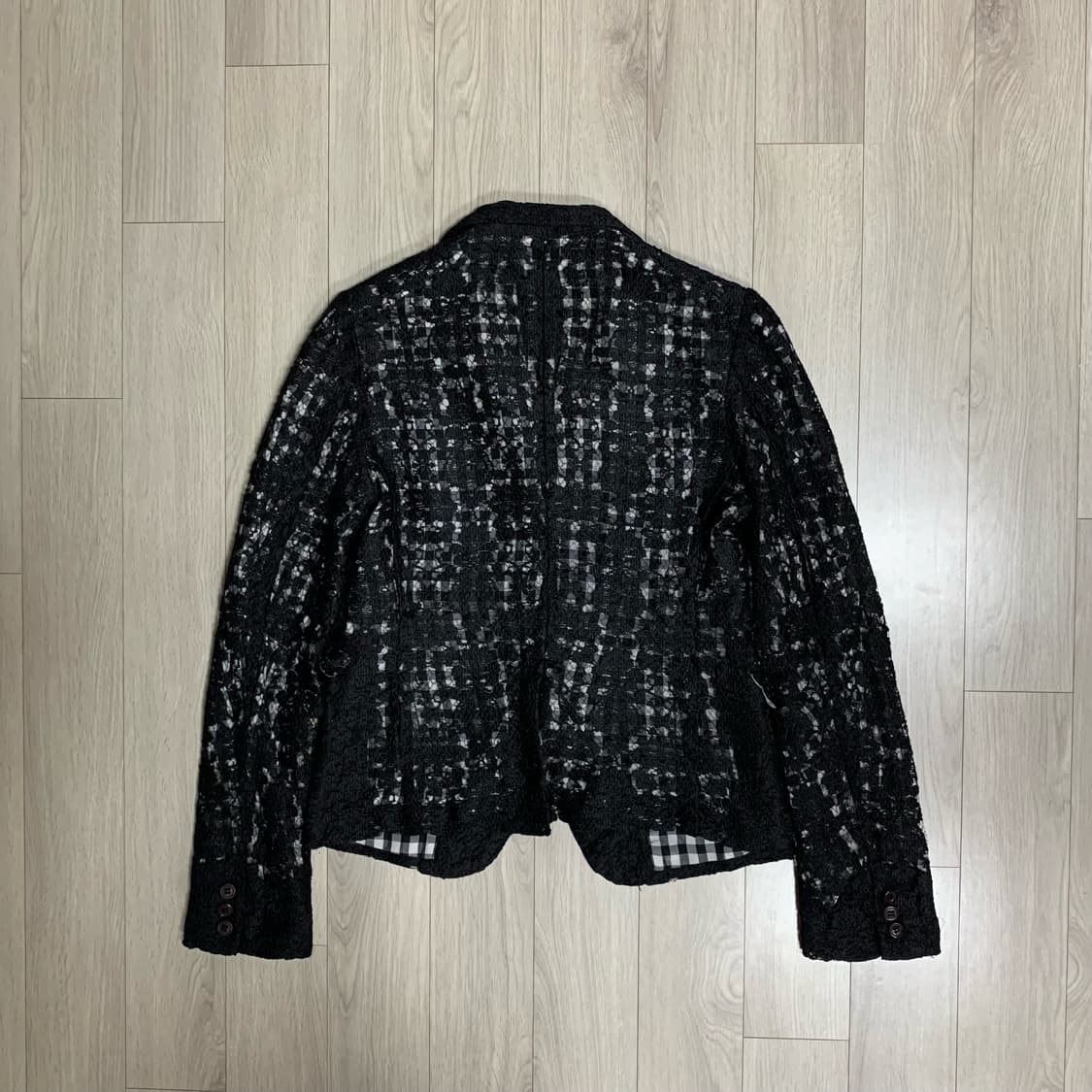 Comme des Garçons 12/ss 깅엄 레이스 자켓 상품이미지2