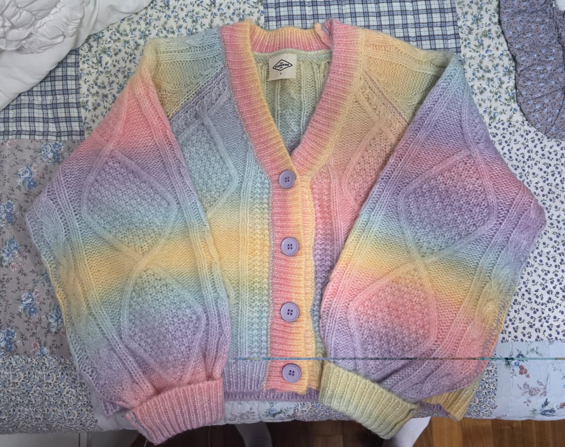 제너럴아이디어 레인보우 가디건 상품이미지1