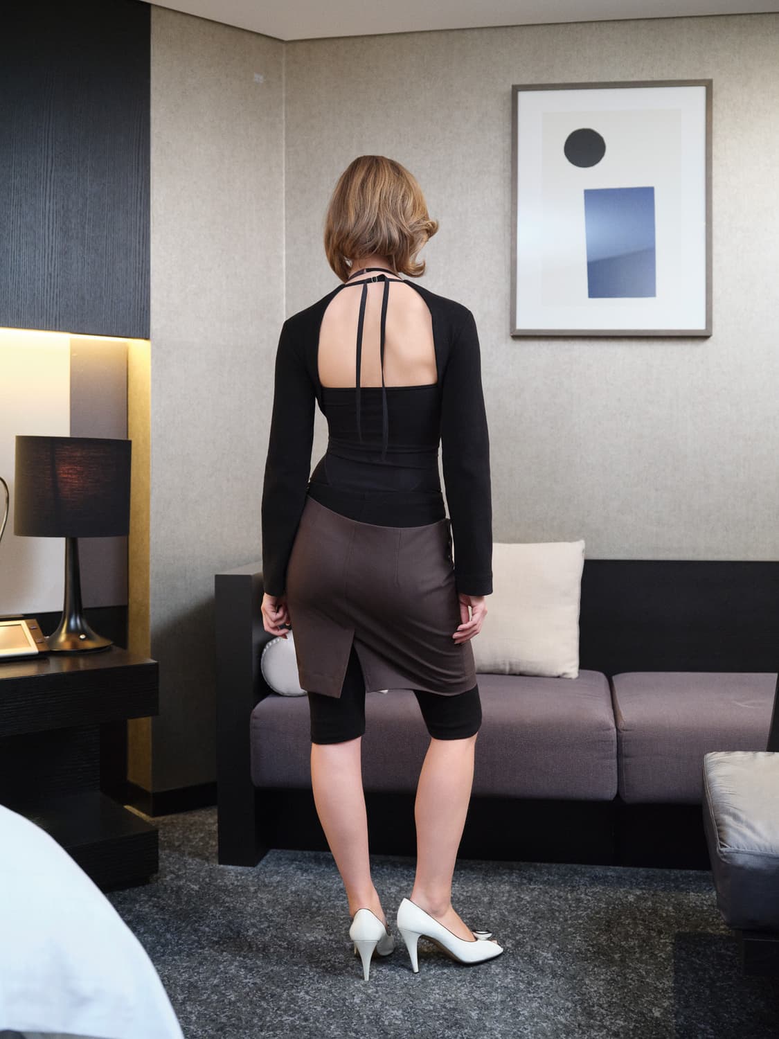 chiyagi office air bolero black 상품이미지2