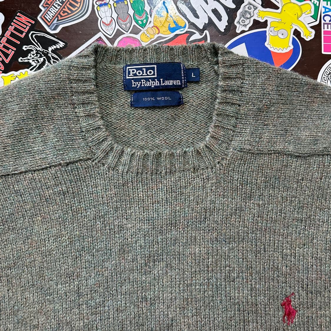 90s 폴로 랄프로렌 울 니트 스웨터 L 상품이미지5