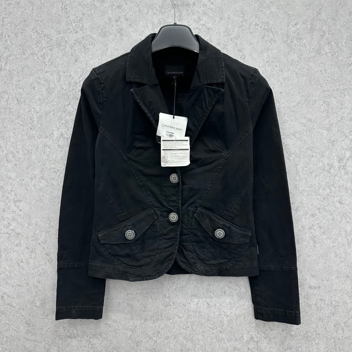 95 캘빈클라인 여자 2버튼 워싱 숏 자켓 상품이미지1