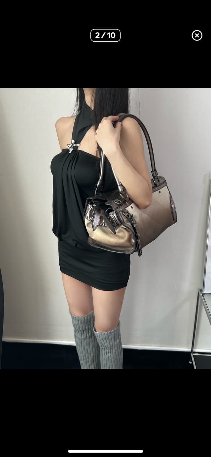 버버리 메탈릭 노바 체크 필그림 숄더백 상품이미지10