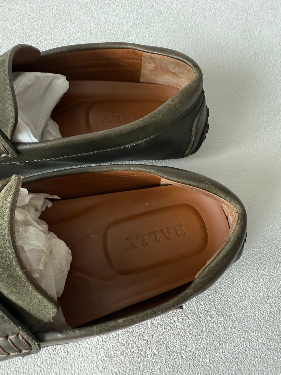 [US8]발리(BALLY) 드라이빙 슈즈(KHAKI, ITALY) 상품이미지9