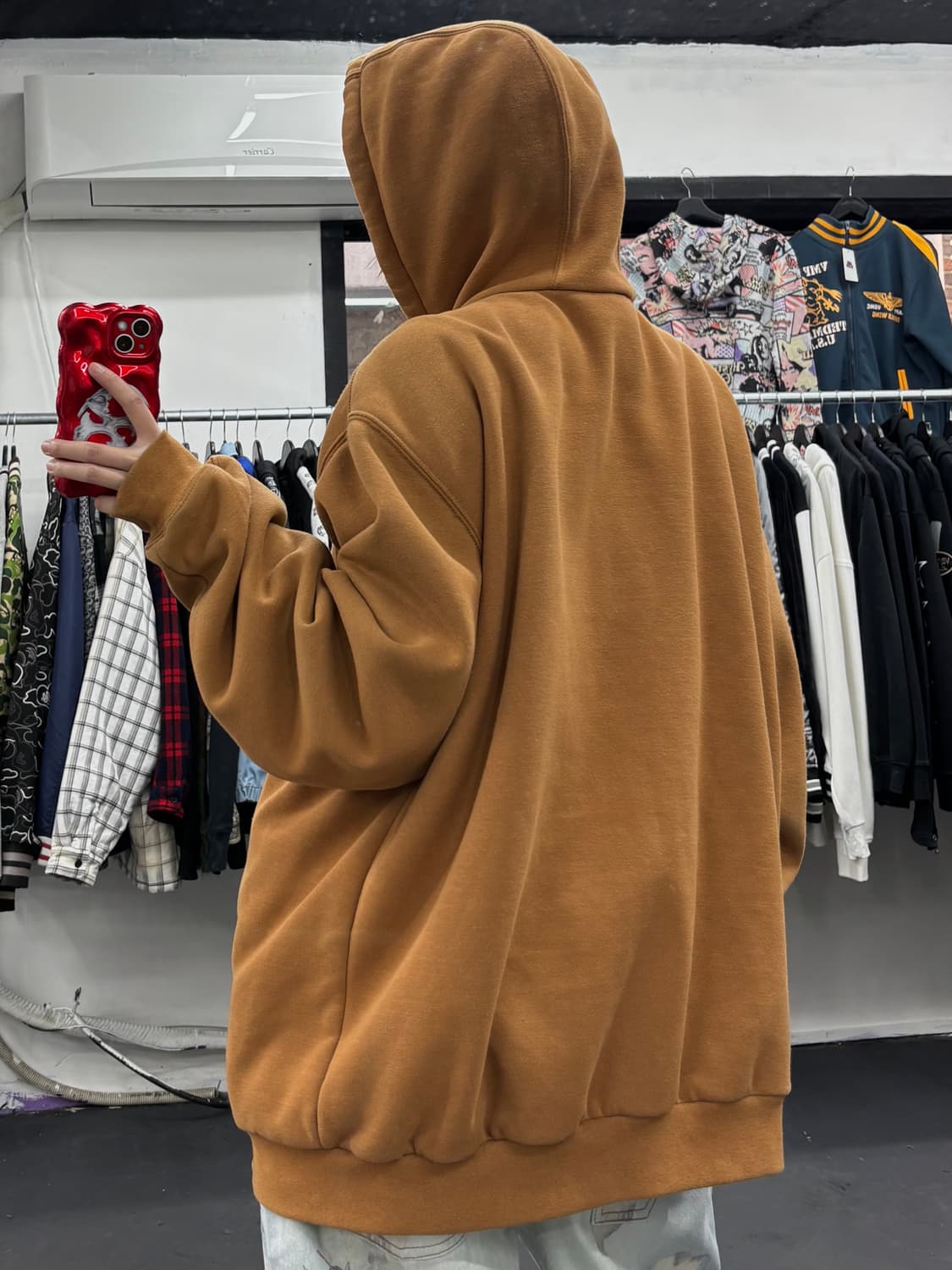 칼하트 써멀 브라운 후드집업 상품이미지5