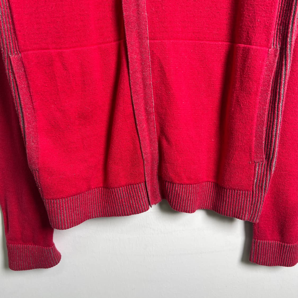 아르마니 익스체인지 레드 니트 집업 자켓 M 상품이미지5