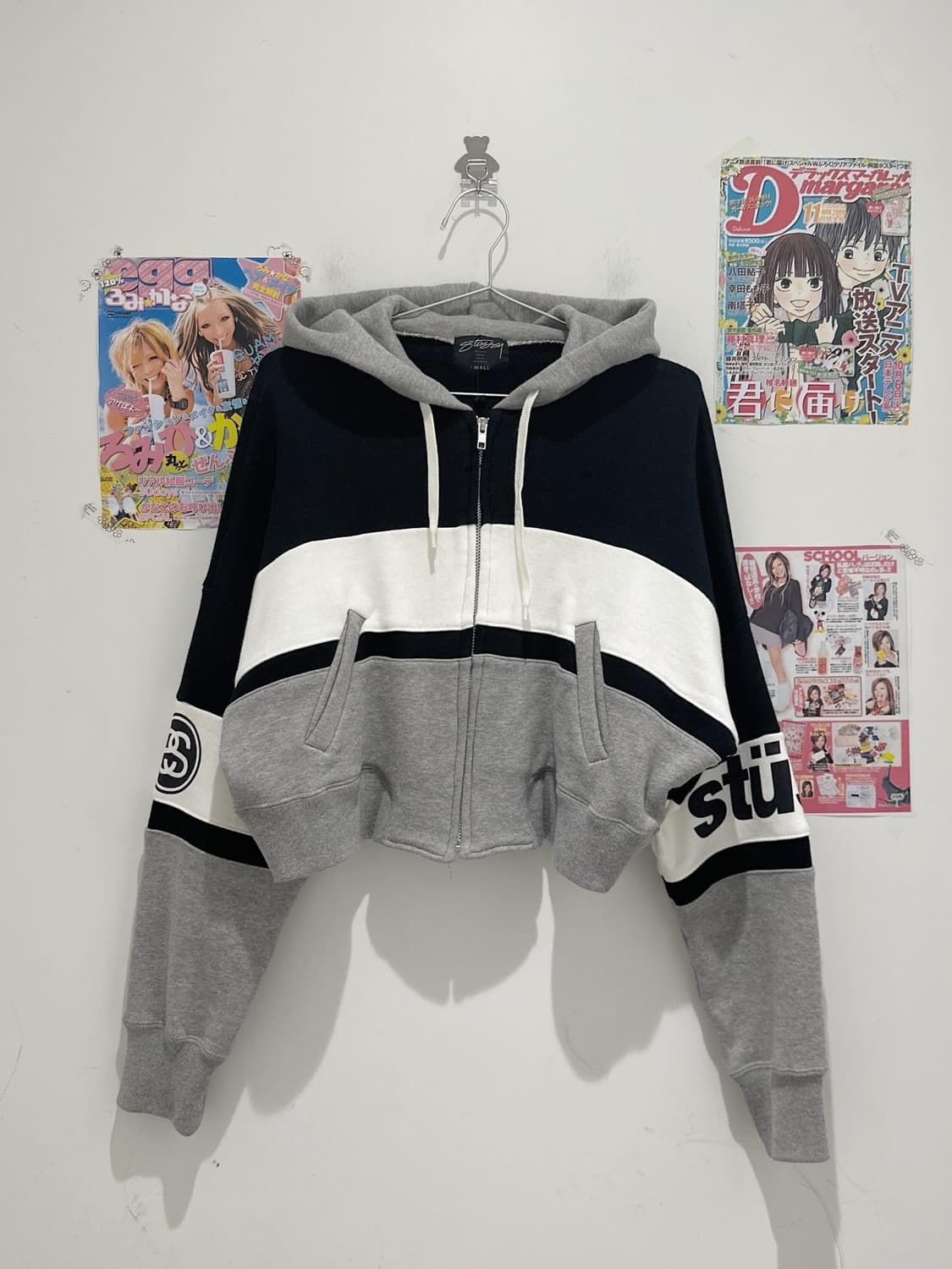 stussy Cropped hood zip-up 상품이미지1