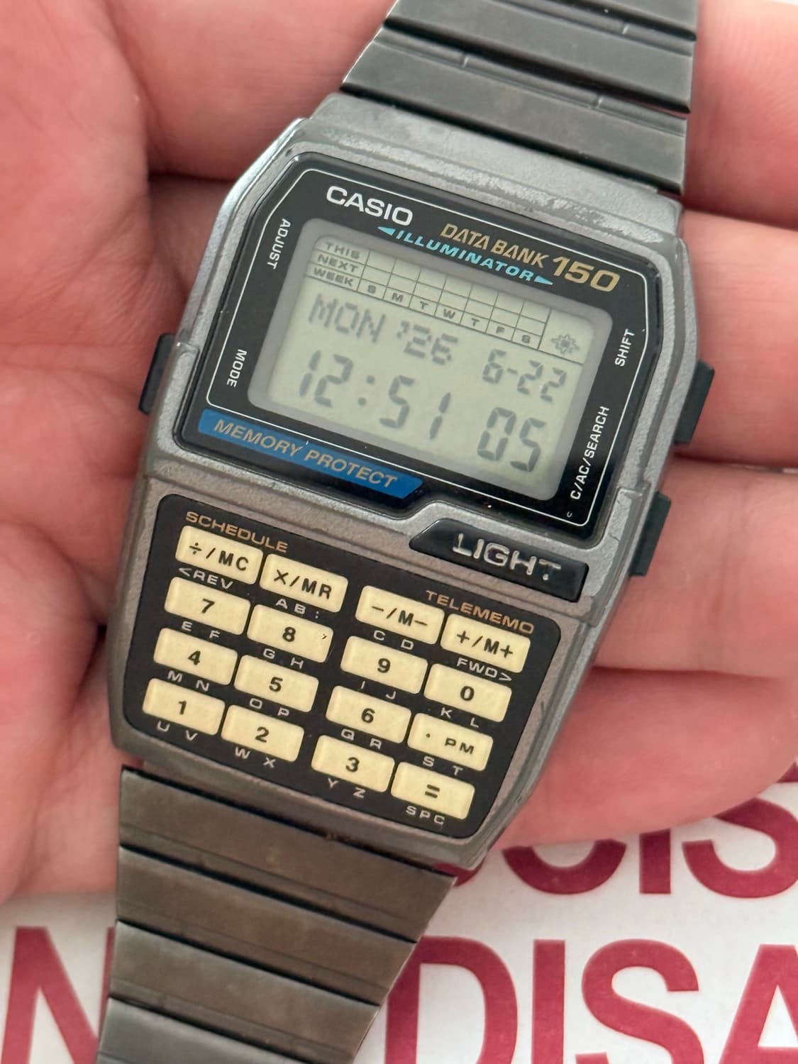 Casio 카시오 데이터 뱅크 DBC-150 1990 상품이미지3