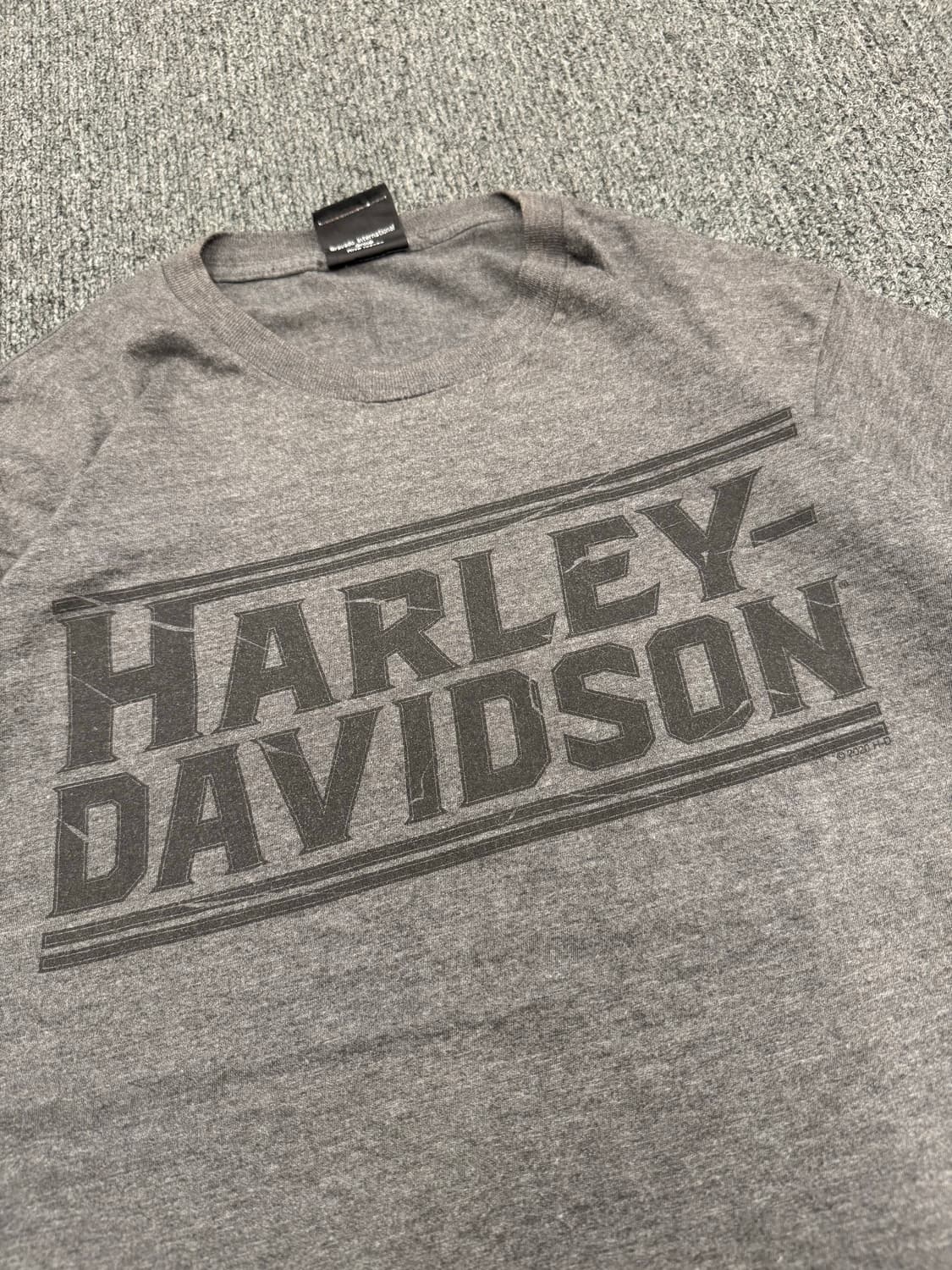 OS)할리데이비슨 빈티지 프린팅 Billerica 반팔 상품이미지2