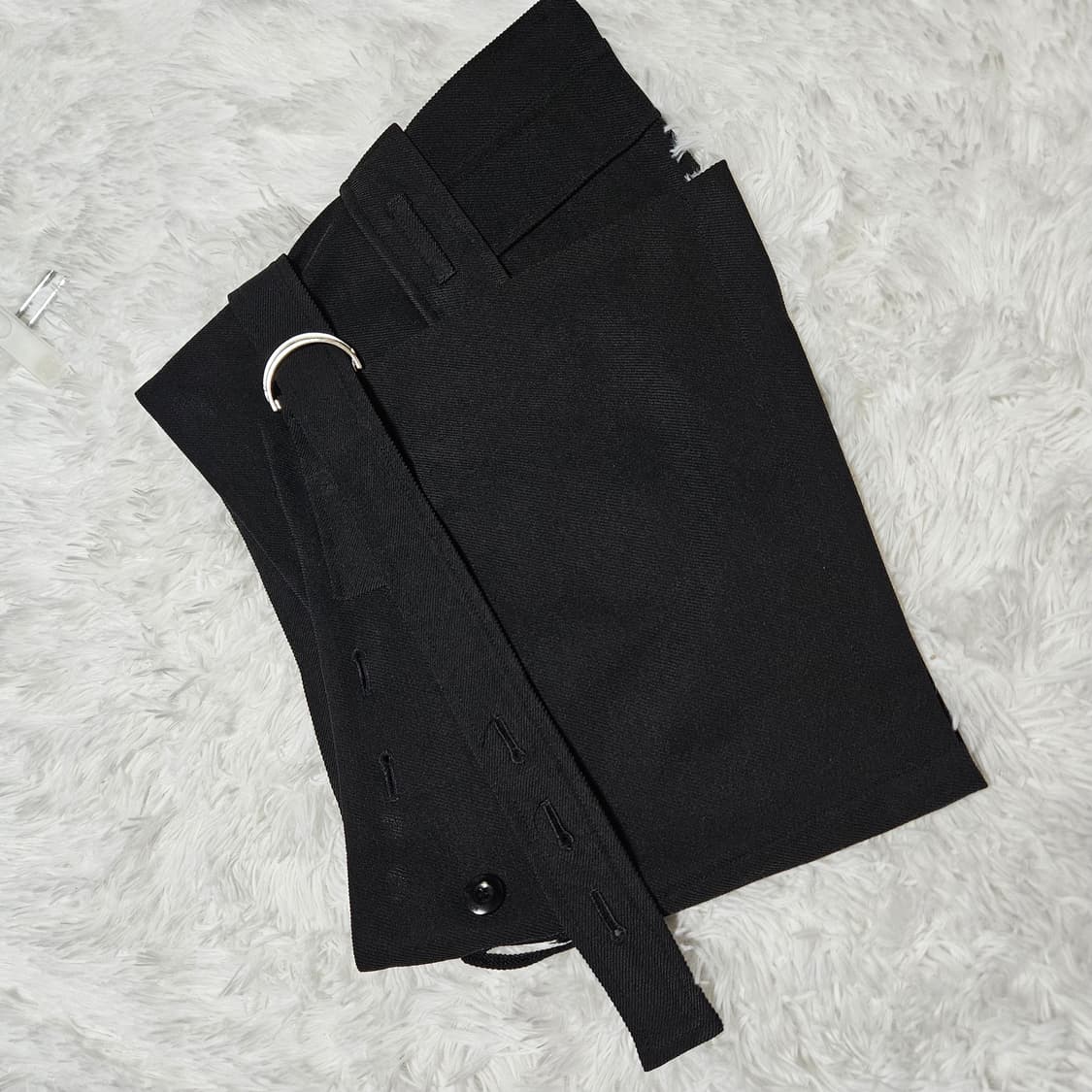 보헤미안서울 OUT-POCKET WRAP SKIRT, BLACK 상품이미지7