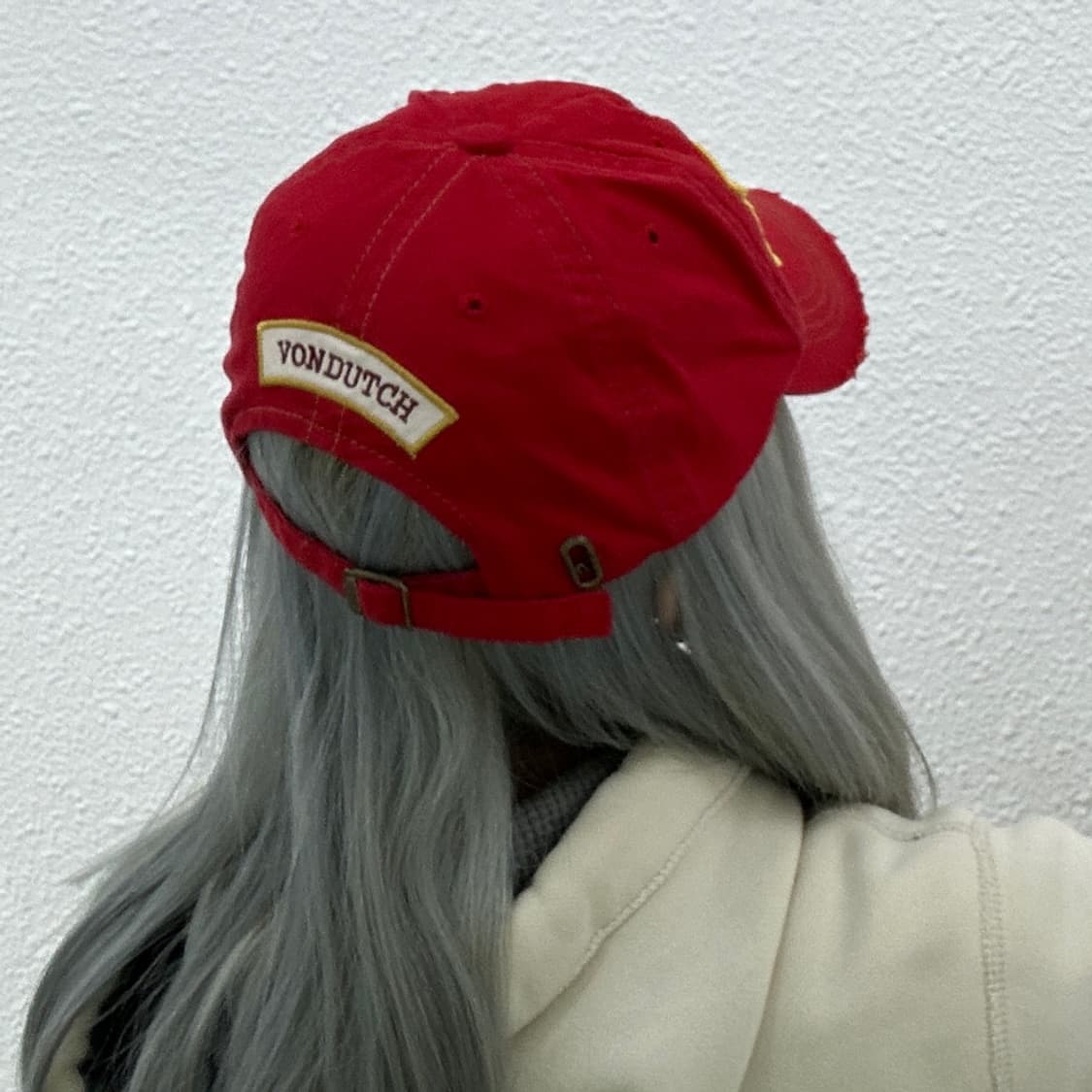 본더치 레드 빈티지 볼캡 상품이미지3