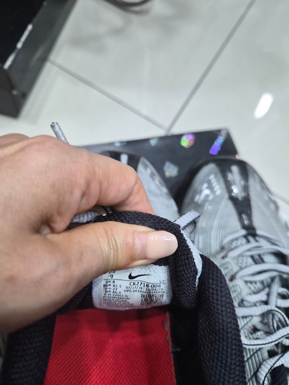 나이키 에어 베이퍼맥스 360 회색 운동화 상품이미지4