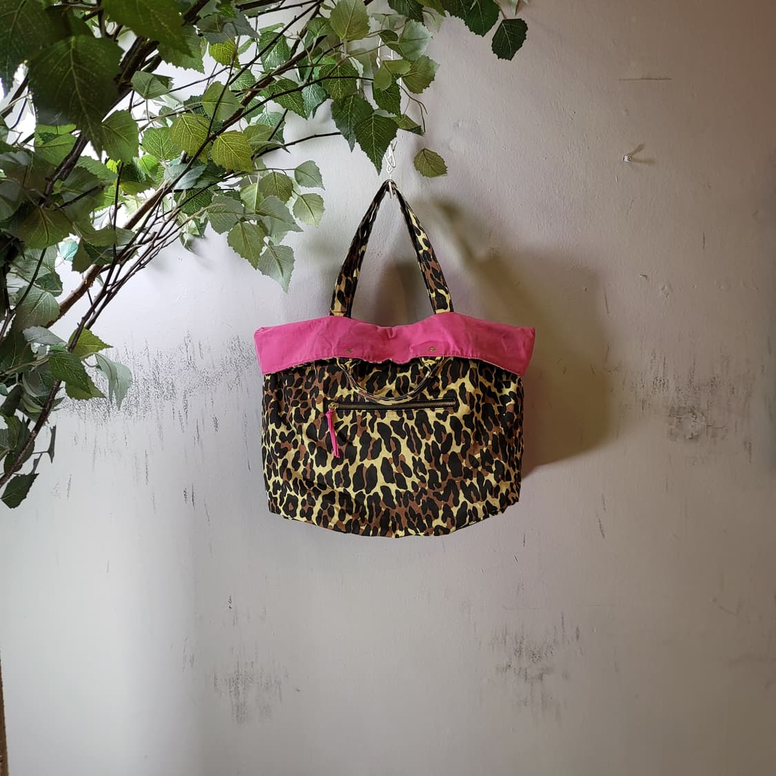 Betsey Johnson(벳시 존슨)레오파드 핑크 토트백 상품이미지6