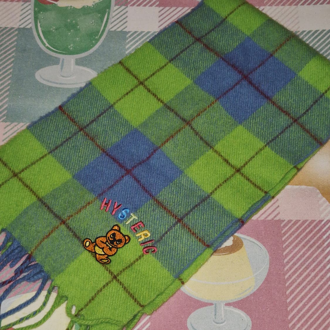 05s 히스테릭글래머 베어 타탄 체크 울 100% 머플러 상품이미지6