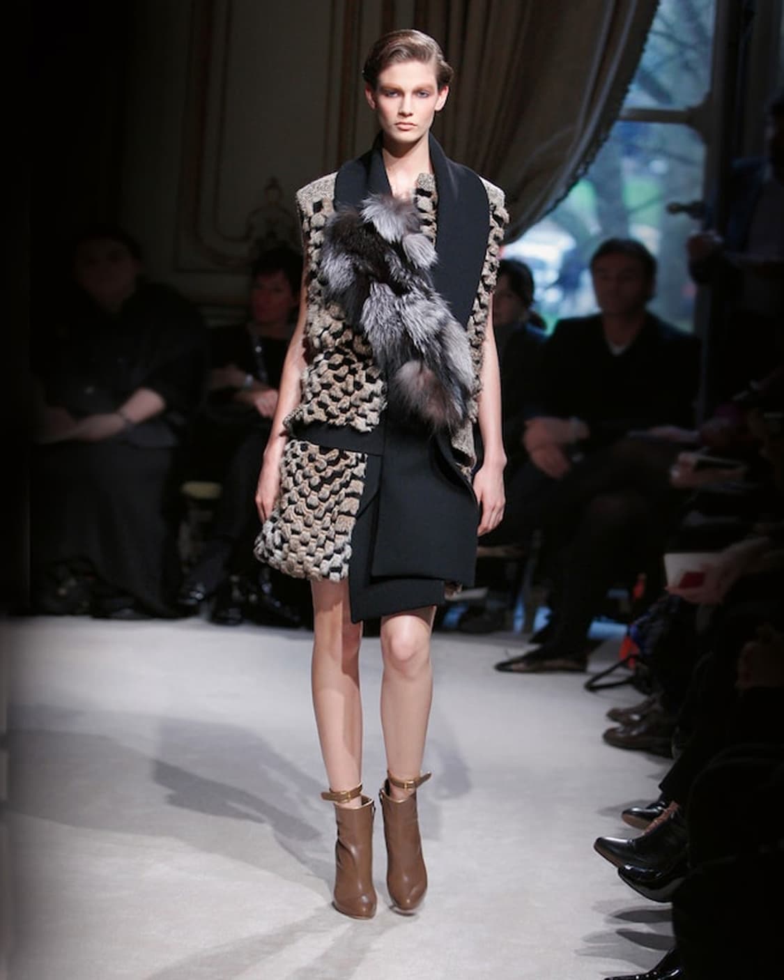 미우미우 2009F/W 래빗 퍼 트리밍 롱 베스트 상품이미지1