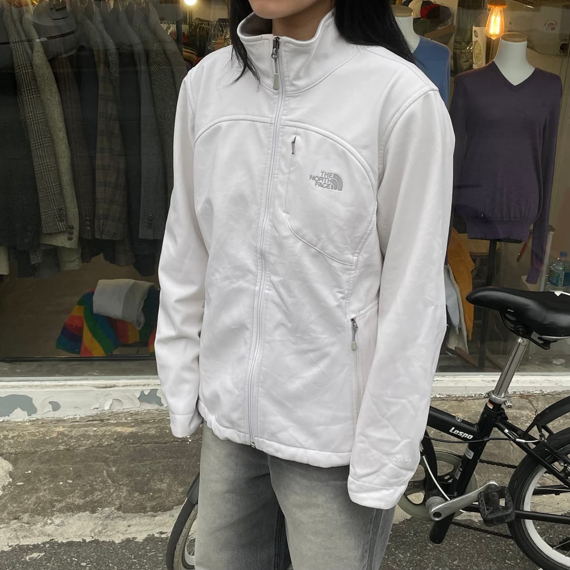 노스페이스 정품 여성 여자 화이트 자켓 상품이미지3