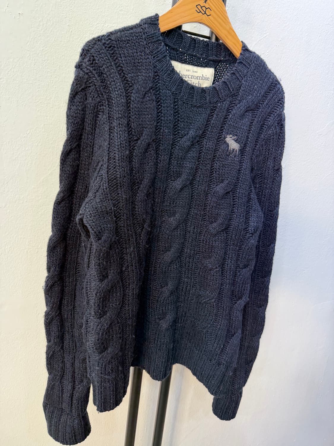 정품) 아베크롬비 여성 케이블 니트 M 상품이미지2