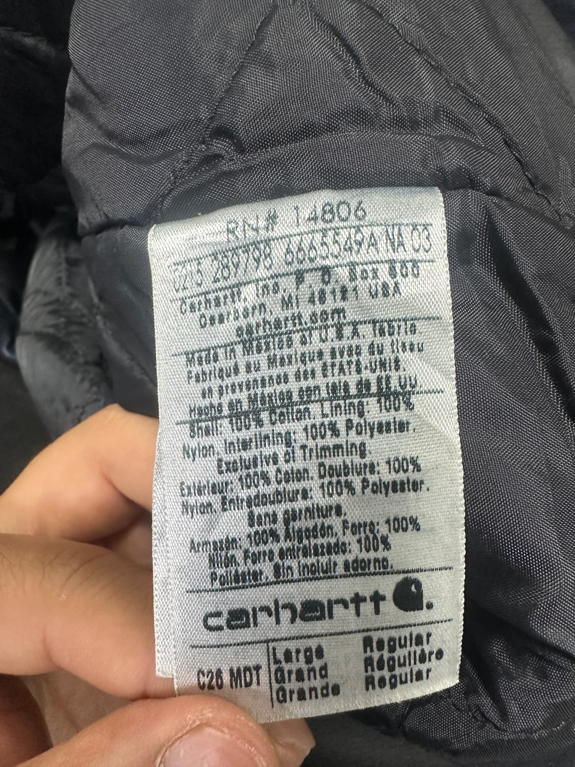 칼하트 리얼 워크 초어 자켓 상품이미지4