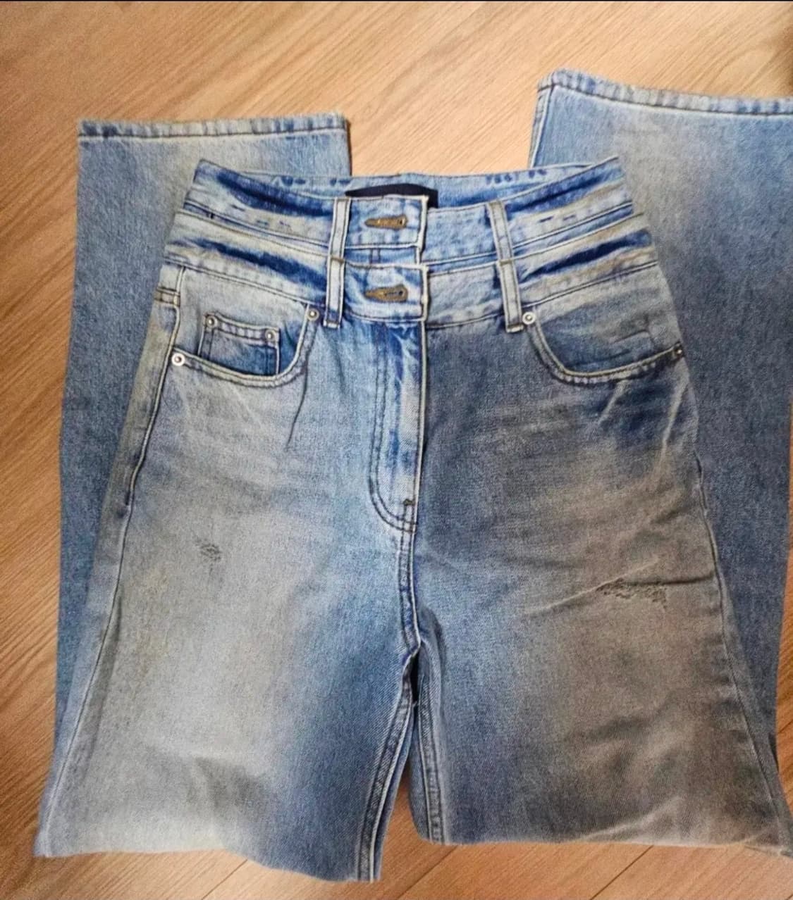 준지 더티 데님 팬츠 상품이미지1