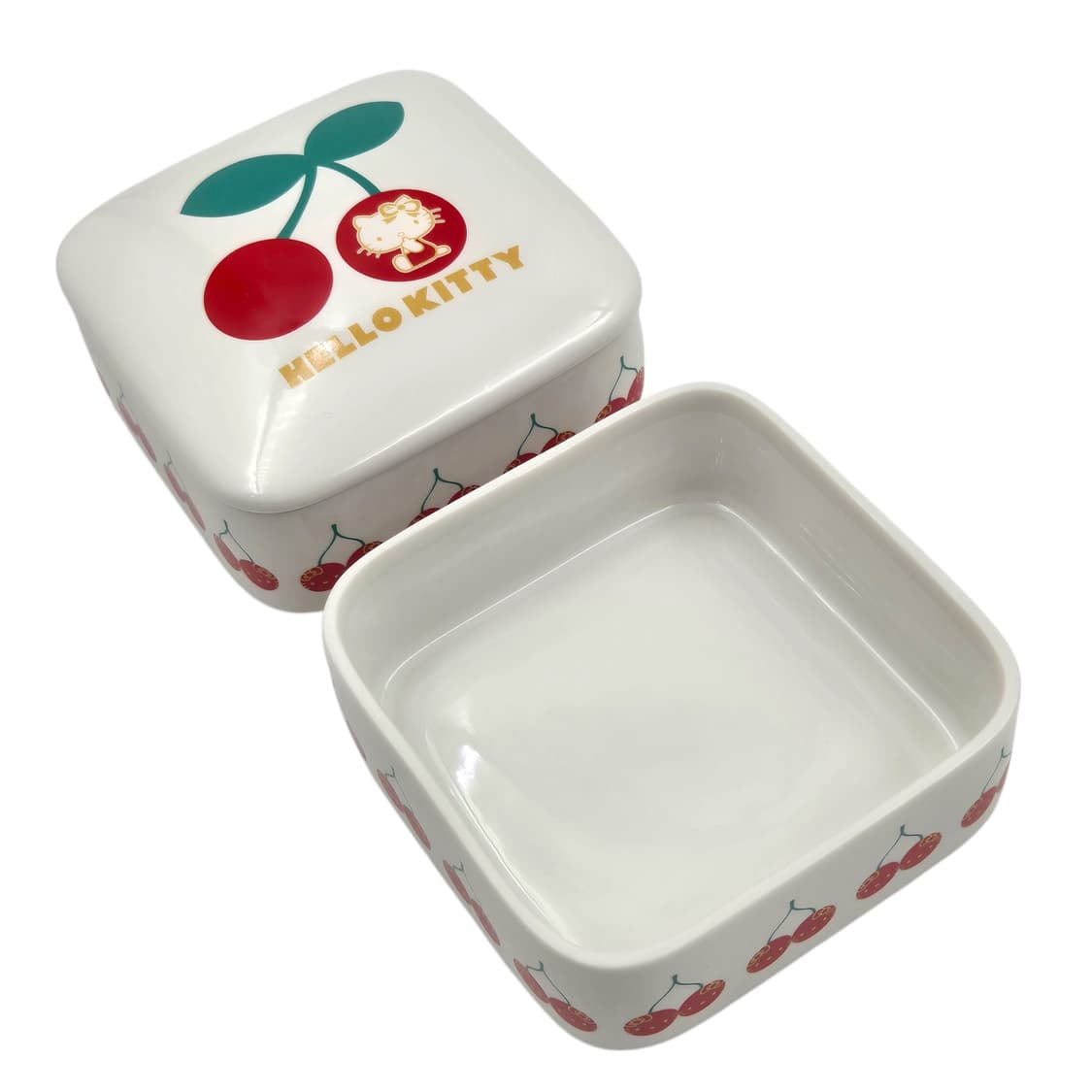 05s 체리 키티 레트로 도자기 2단 찬합 상품이미지4