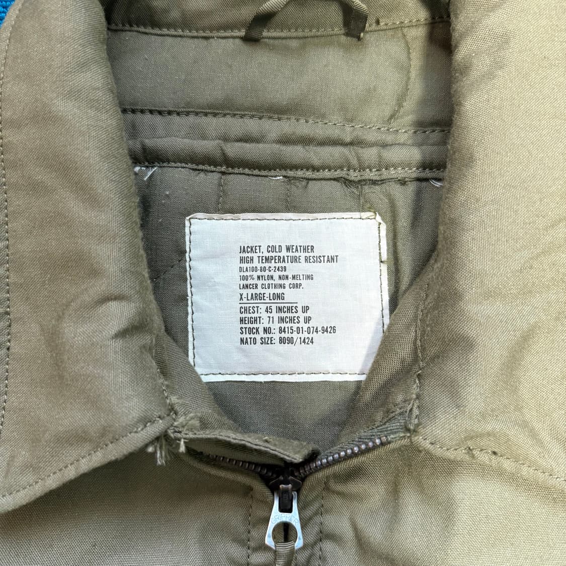 80‘s CVC 탱커 자켓 USA 상품이미지3