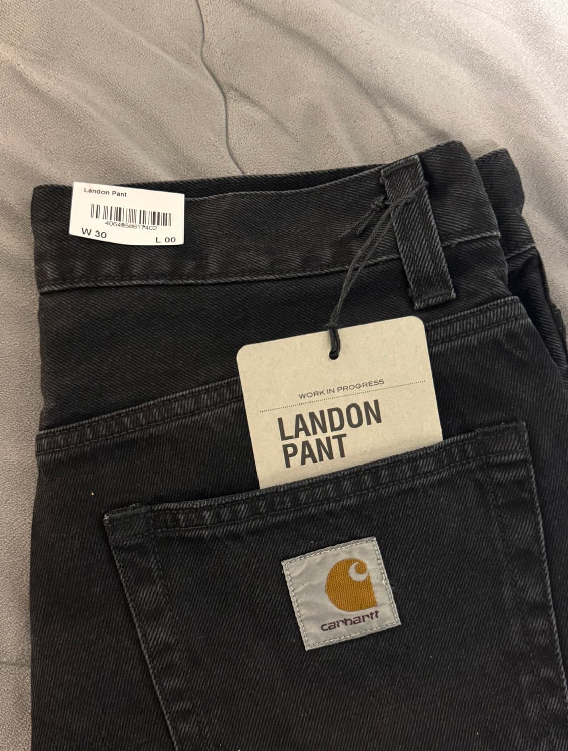 칼하트 랜든팬츠 블랙스톤워시드 30 새상품 상품이미지3
