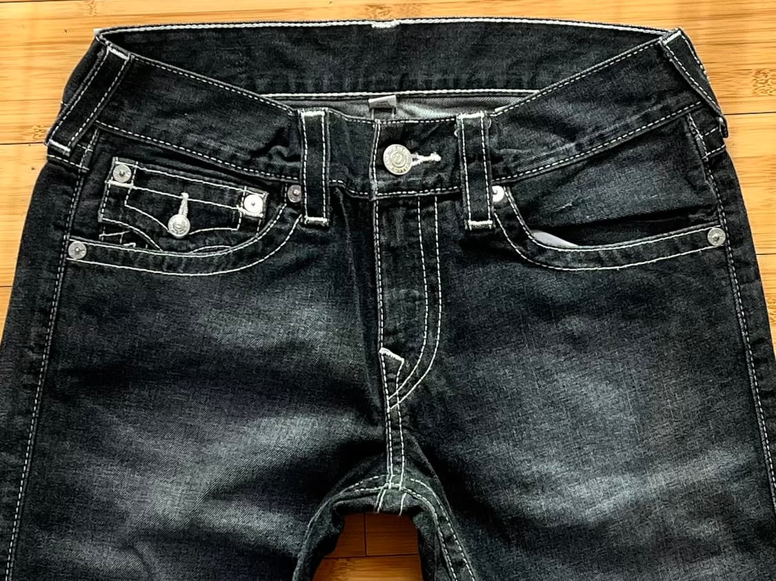 트루 릴리전 SKINNY 블랙진 SEAT 상품이미지3