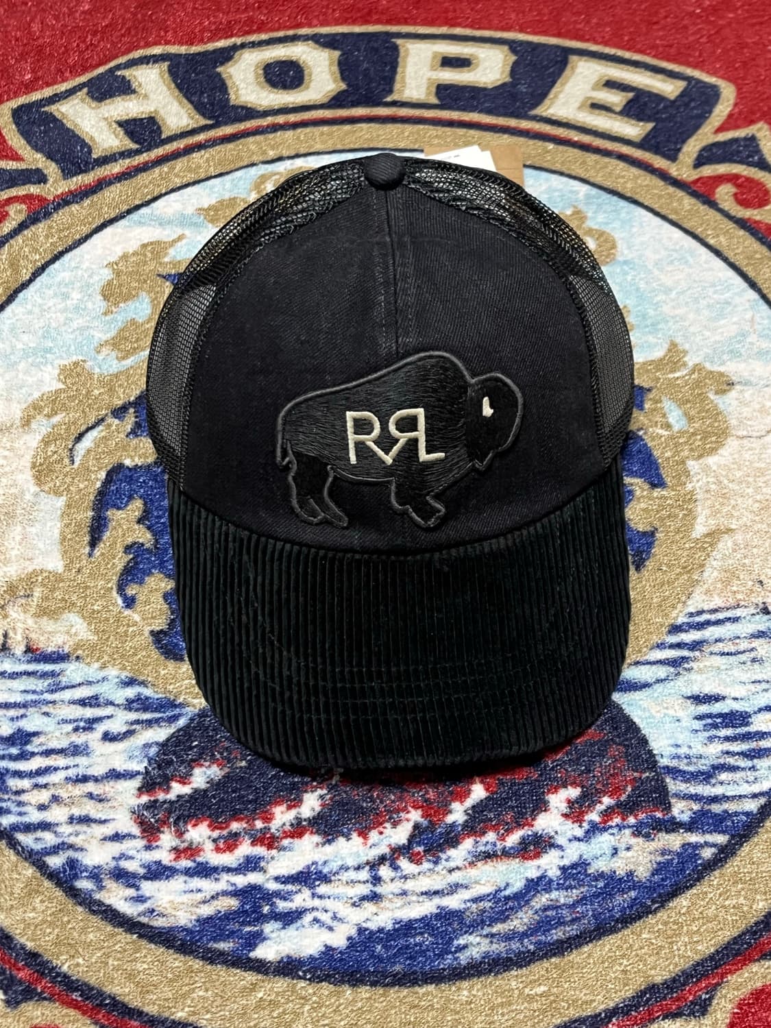 RRL 코듀로이 데님 빌 트러커 캡 상품이미지1