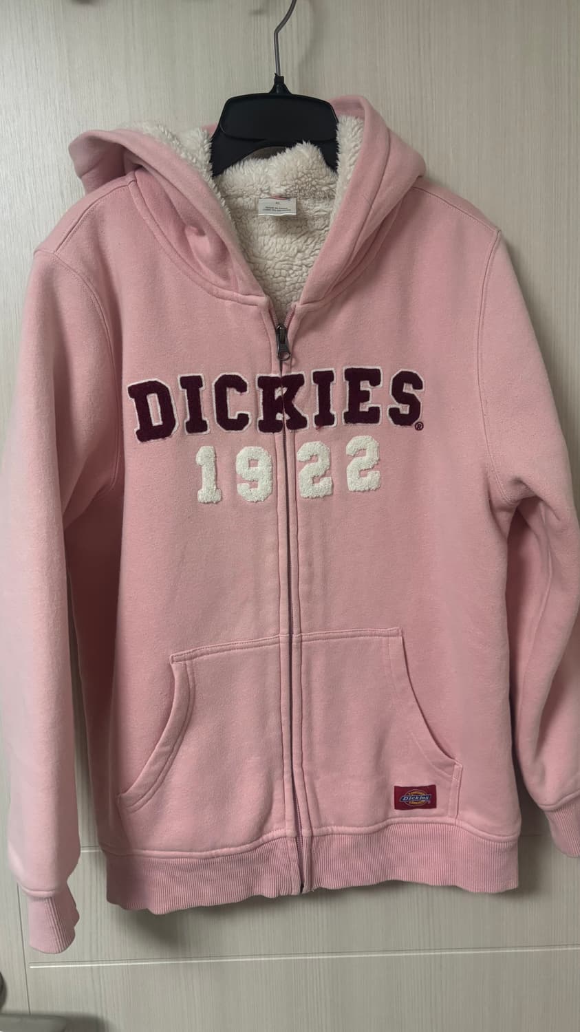 디키즈 양털 핑크 후드집업 상품이미지1