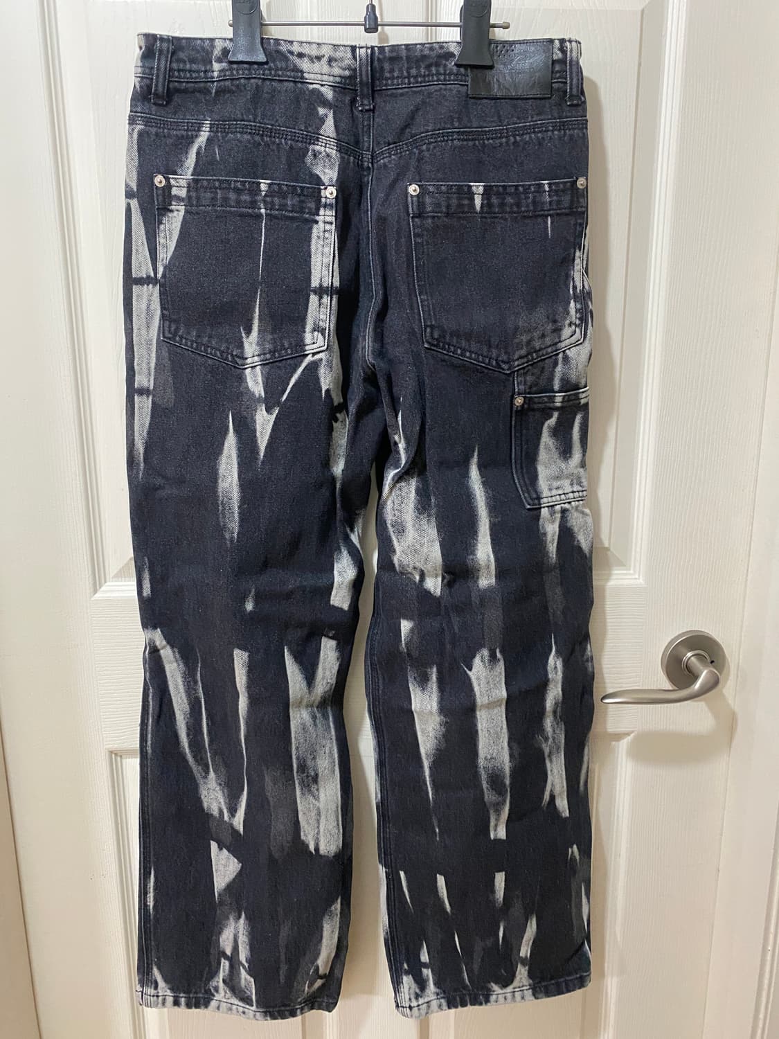 플레이버리즘 타이다이 워시드 카펜터 데님 팬츠 L 상품이미지4