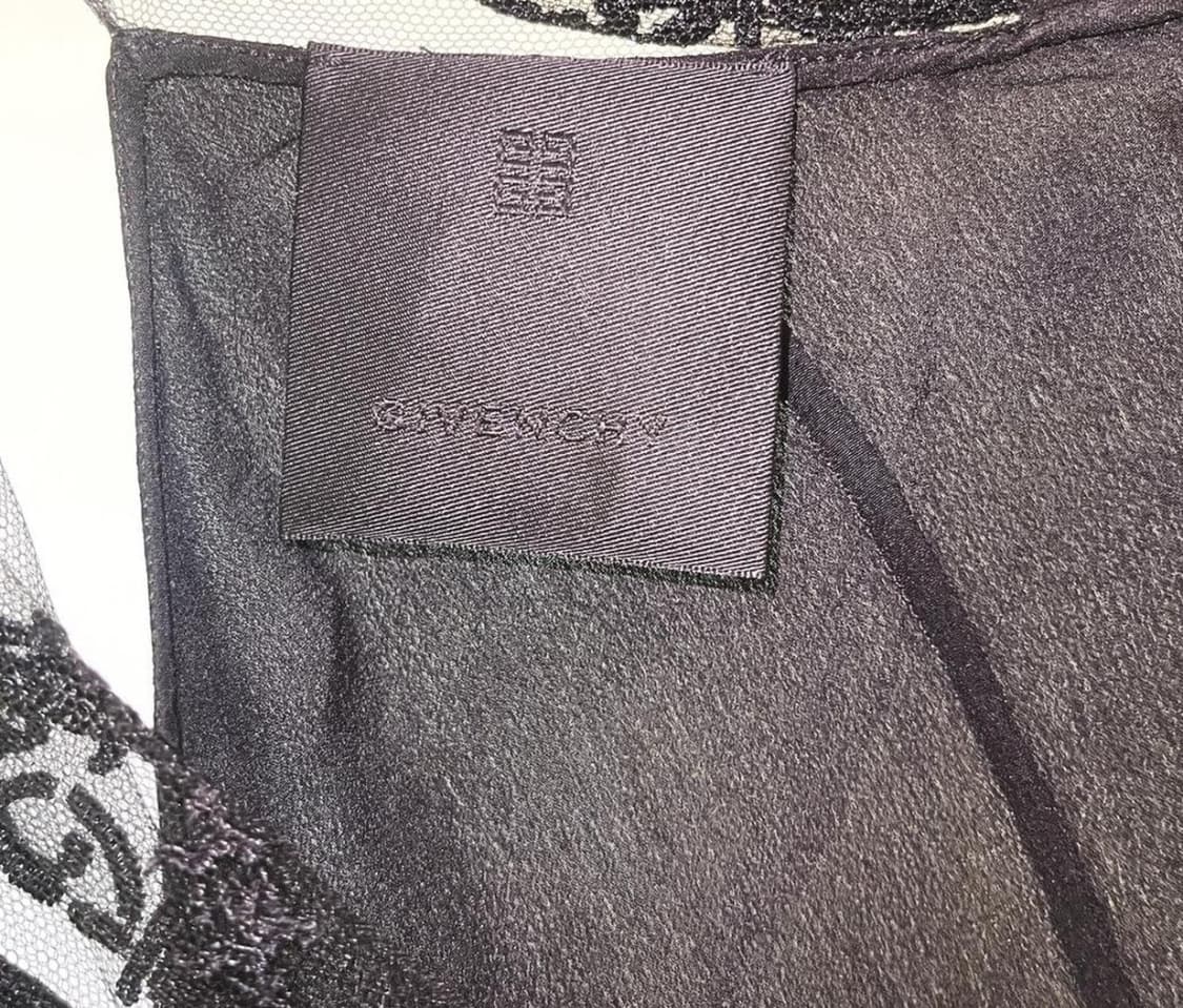 Givenchy 지방시 리카르도 컷아웃 레이스 블랙 탑 블라우스 상품이미지3